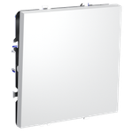 Перекрестный переключатель встраиваемый VOLTUM S70 одноклавишный 10А, (белый матовый)