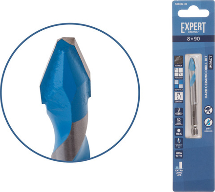 Сверло по керамограниту  8x90 мм EXPERT STARTUL
