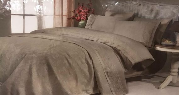 Постельное белье Gelin Home RUYA шампань евро