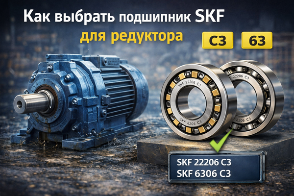 Как выбрать подшипник SKF для редуктора