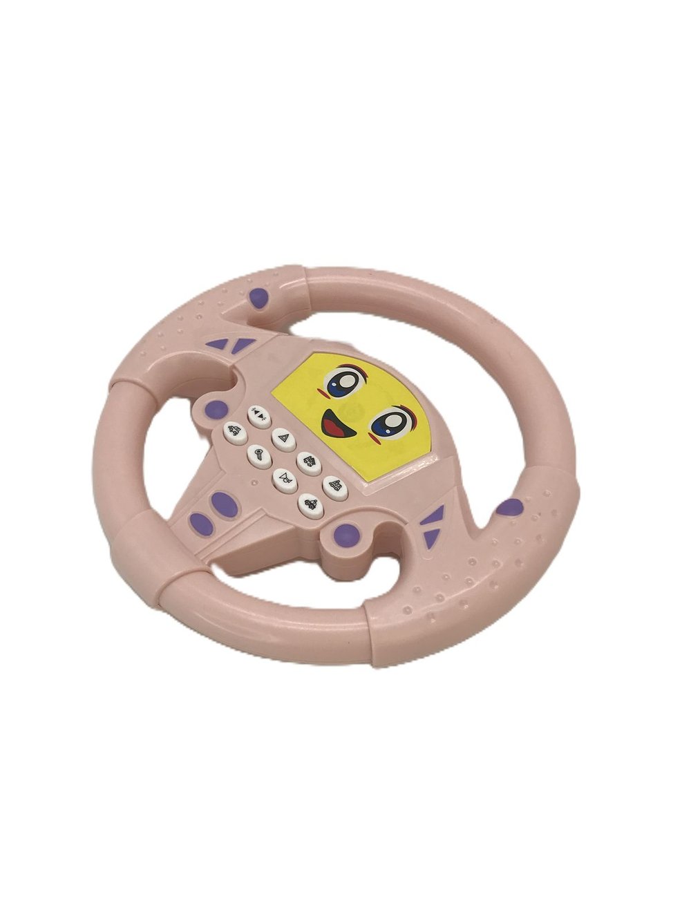 Игрушка Руль музыкальный Смайлик (3260B) цвет розовый