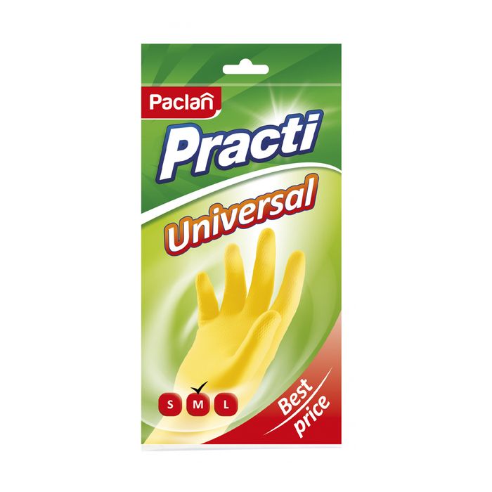 Перчатки Paclan Practi Universal резиновые, размер M