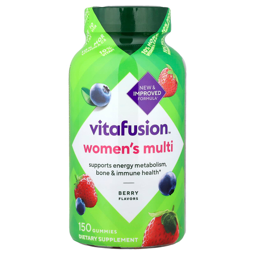 VitaFusion, мультивитамины для женщин, с ягодным вкусом, 150 жевательных таблеток