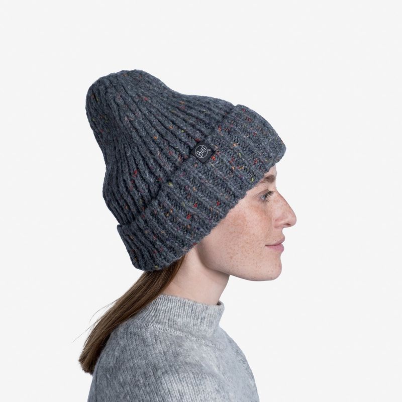 Шапка вязаная с флисом Buff Hat Knitted Polar Kim Grey Фото 7