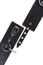 Черная распорка с 4 манжетами для рук и ног