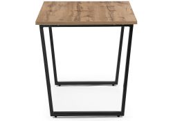 Стол Лота Лофт 140х80х75 25 мм дуб вотан / матовый черный