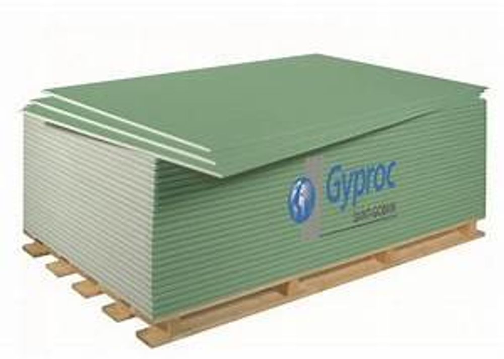 Гипсокартон влагостойкий GYPROC AQUA OPTIMA 3000х1200х12,5мм/50шт/пал