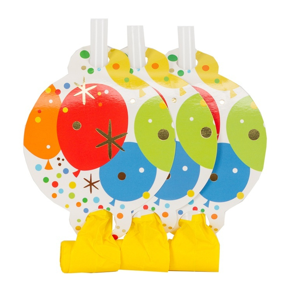 Язык-гудок «Шары Конфетти», 6 шт.