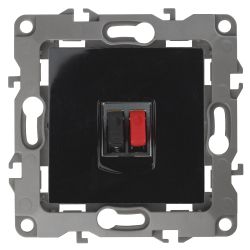 Розетка ЭРА Серия 12 12-3111-06 аудио IP20 чёрный