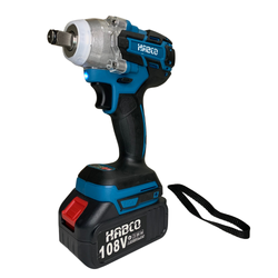 Гайковерт ударный бесщеточный аккумуляторный HABCO GU20H-600A 18В, 588Нм, 2 АКБ 4Ah, ЗУ 2A