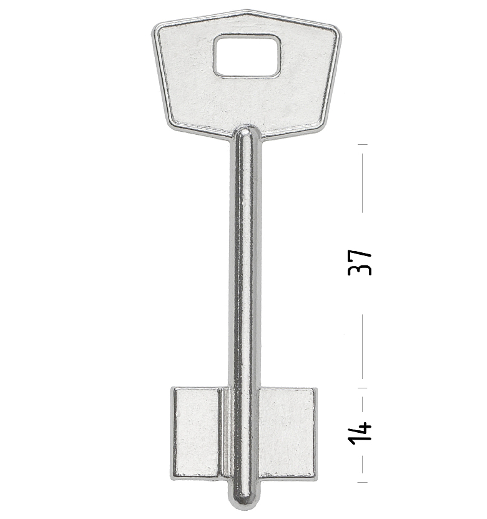 Заготовка сувальдного ключа 10671 YAG1D MT15G JMA5MT3 1MO6