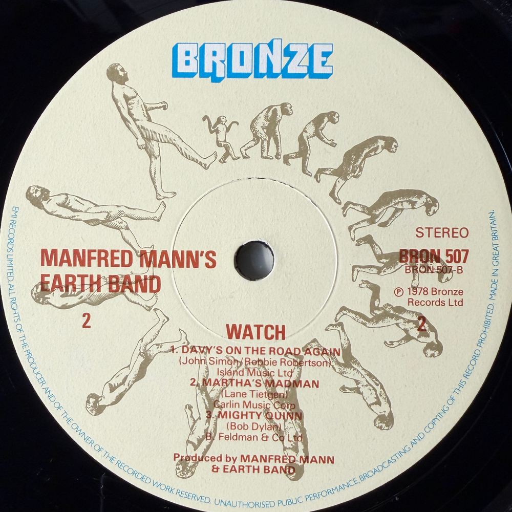 Manfred Mann's Earth Band ‎– Watch (Англия 1978г.) Т
