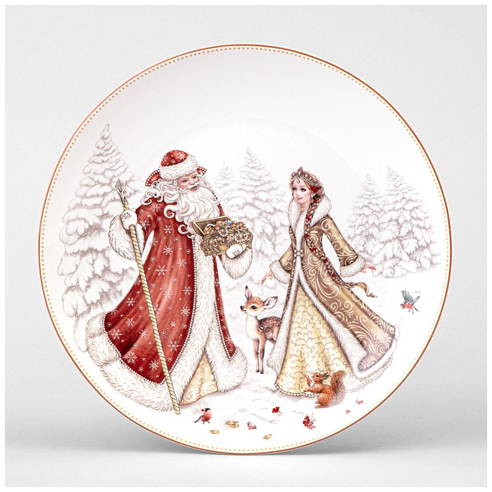 ТАРЕЛКА ЗАКУСОЧНАЯ LEFARD "МОРОЗКО" 20,5 СМ (КОР=18ШТ.)