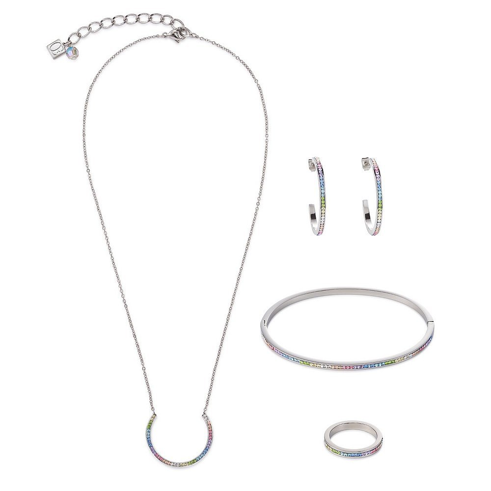 Серьги Coeur de Lion Multicolour Pastel 0129/21-1522 цвет мультиколор, серебряный