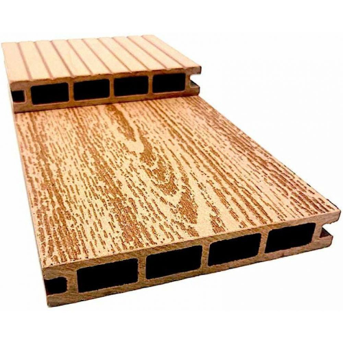 Террасная доска NanoWood ЕСО Classic Вельвет-Дерево Махагон (150x25х6000мм)