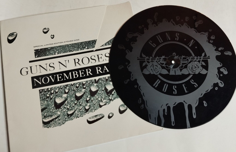 Винтажная виниловая пластинка LP Guns N Roses November Rain (UK 1992) Limited Edition