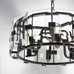 713267 Люстра NOVARA 6x40W E14 ЧЕРНЫЙ МАТОВЫЙ