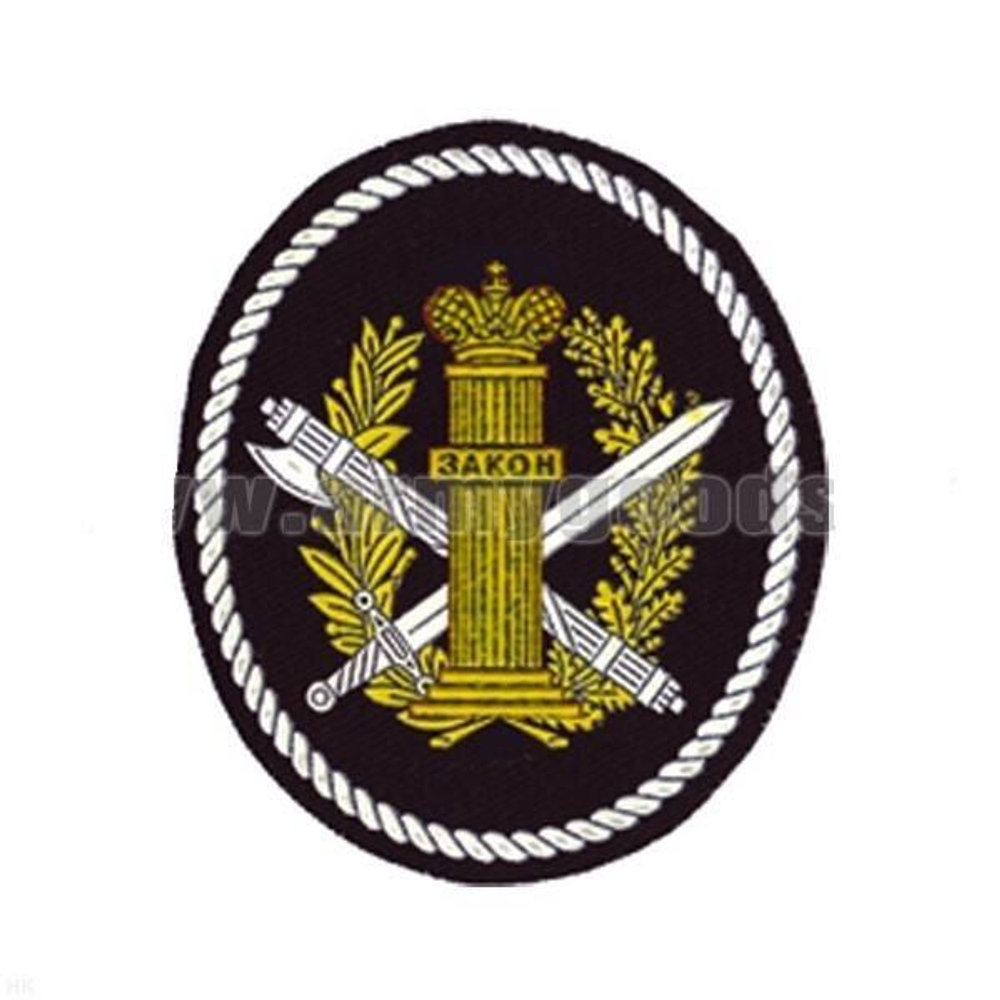 Шеврон пластизолевый Учреждения УИС (овал со столбом Закон)