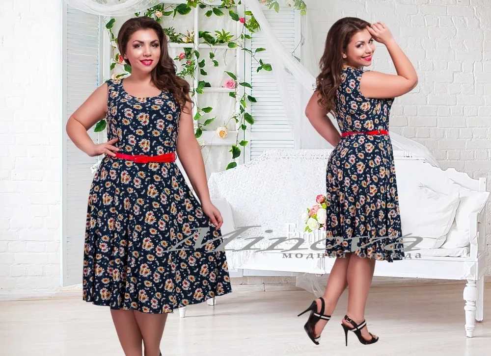 Платье 00139-темно-синий Minova