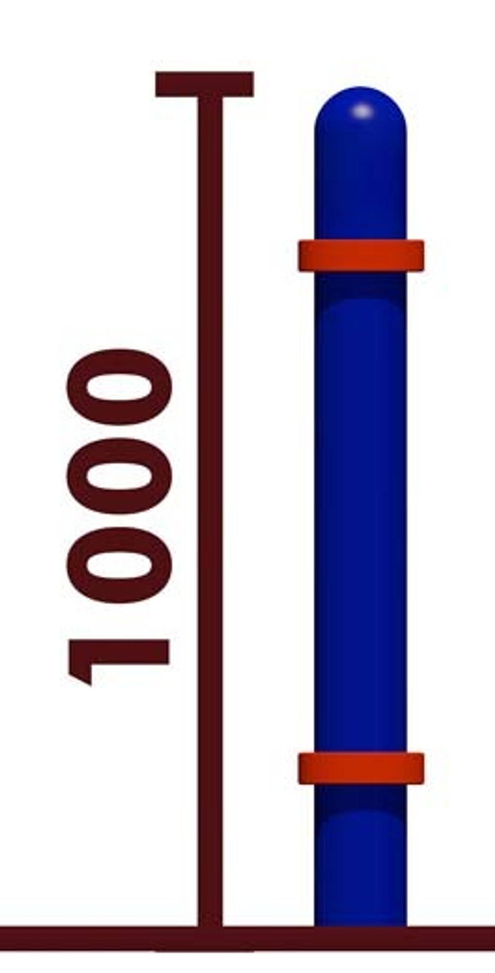 Столб с хомутами 25045
