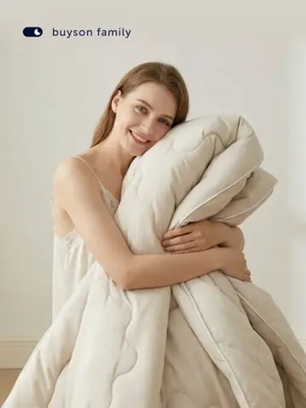 Теплое зимнее одеяло BuyGold (с овечьей шерстью)