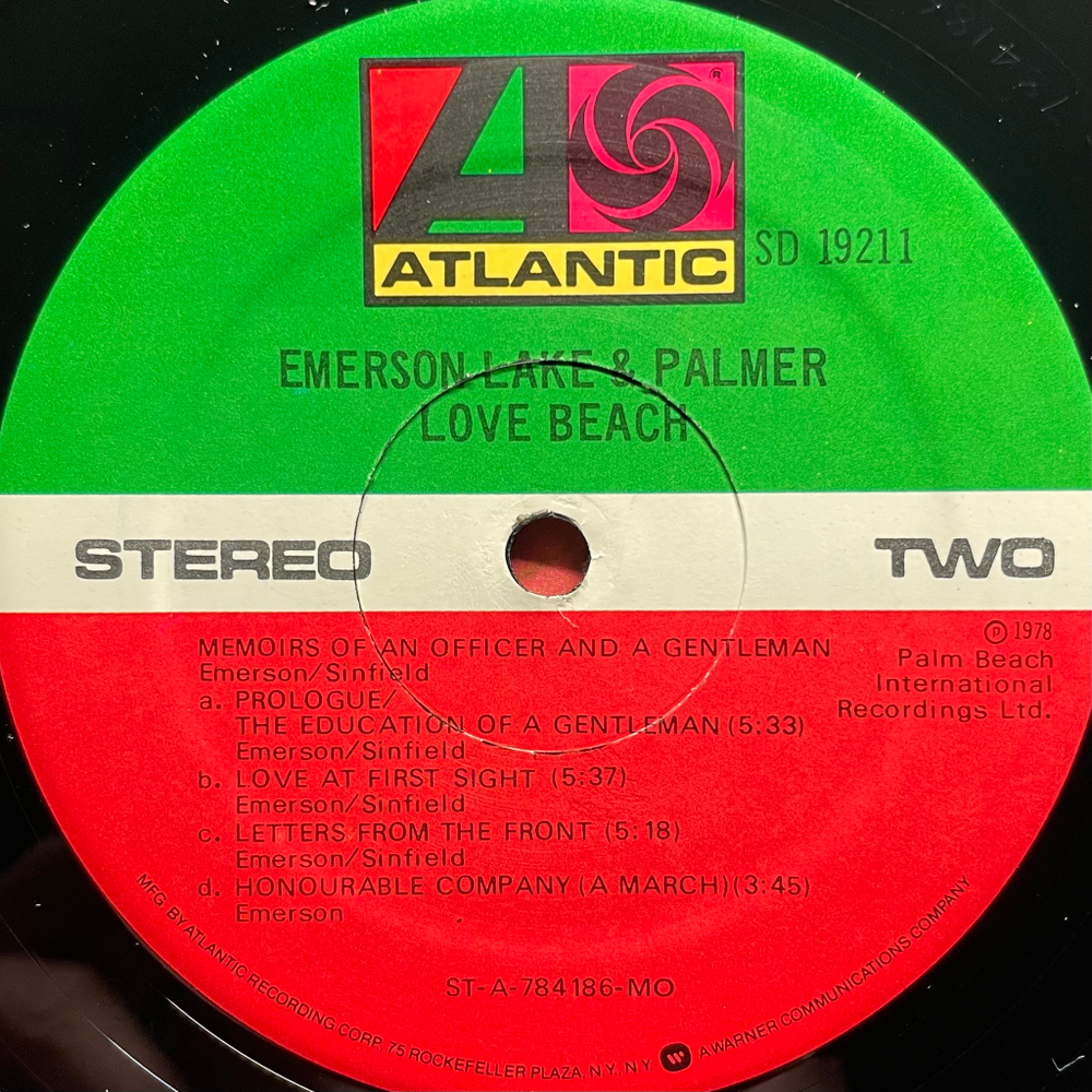 Emerson, Lake & Palmer ‎– Love Beach (США 1978г.)