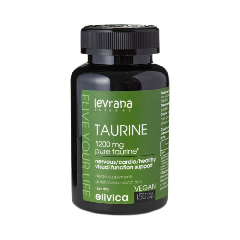 Биологически активная добавка к пище Таурин (Taurine) 150 капсул (Levrana) Биологически активная добавка к пище Таурин (Taurine) 150 капсул (Levrana)