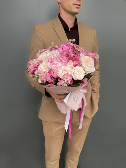 Букет «Розовый помпон»