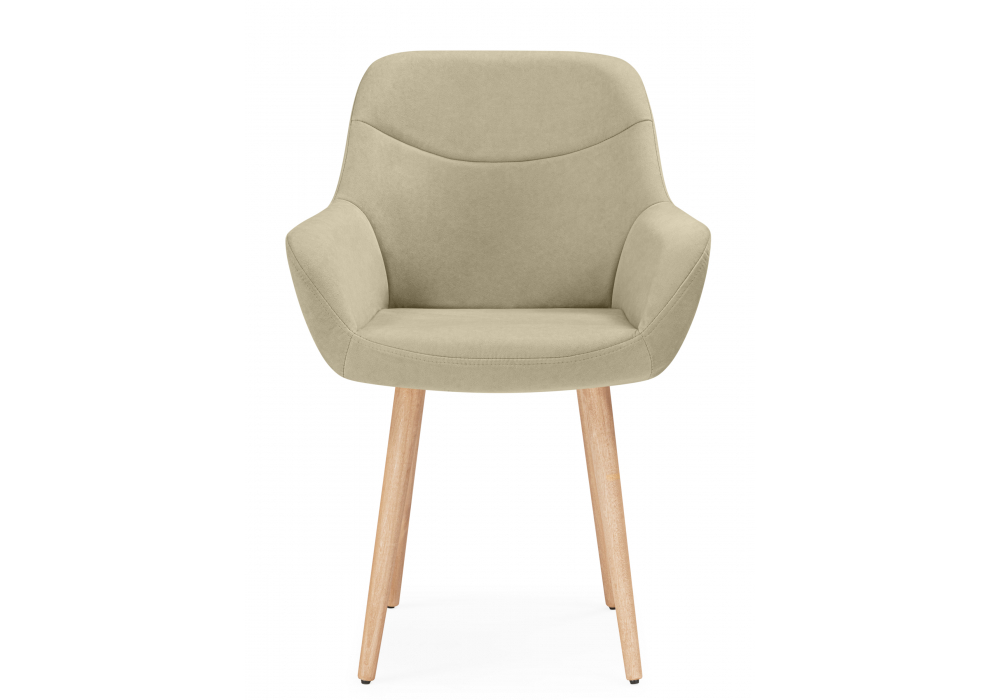 Стул деревянный Woodville Флюид бежевый (zd 210), светлое дерево