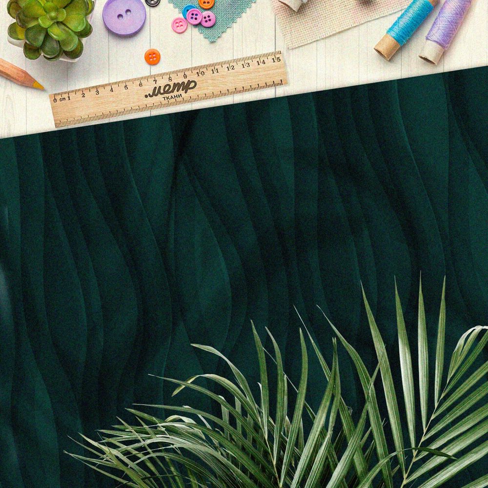 Ткань оксфорд 600 зелёные слои в темноте