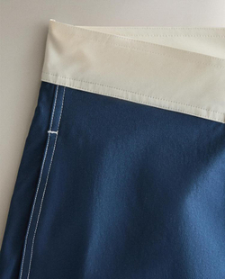 ZARA HOME ПЛАВКИ-БЕРМУДЫ С КОНТРАСТНЫМ ПОЯСОМ, СИНИЙ