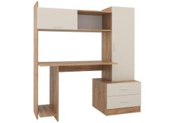 Компьютерный стол Бишоп 7 153х59х160 дуб крафт золотой / кашемир