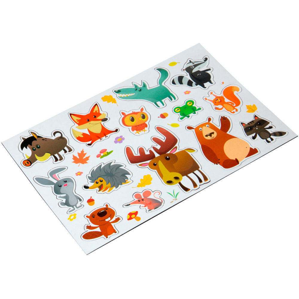 Магниты Лесные жители Серия Магнитные истории 4*20шт 04009