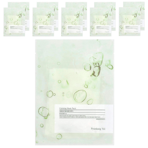 Pyunkang Yul, Успокаивающая косметическая маска, 10 масок по 25 мл (0,85 жидк. унц.)
