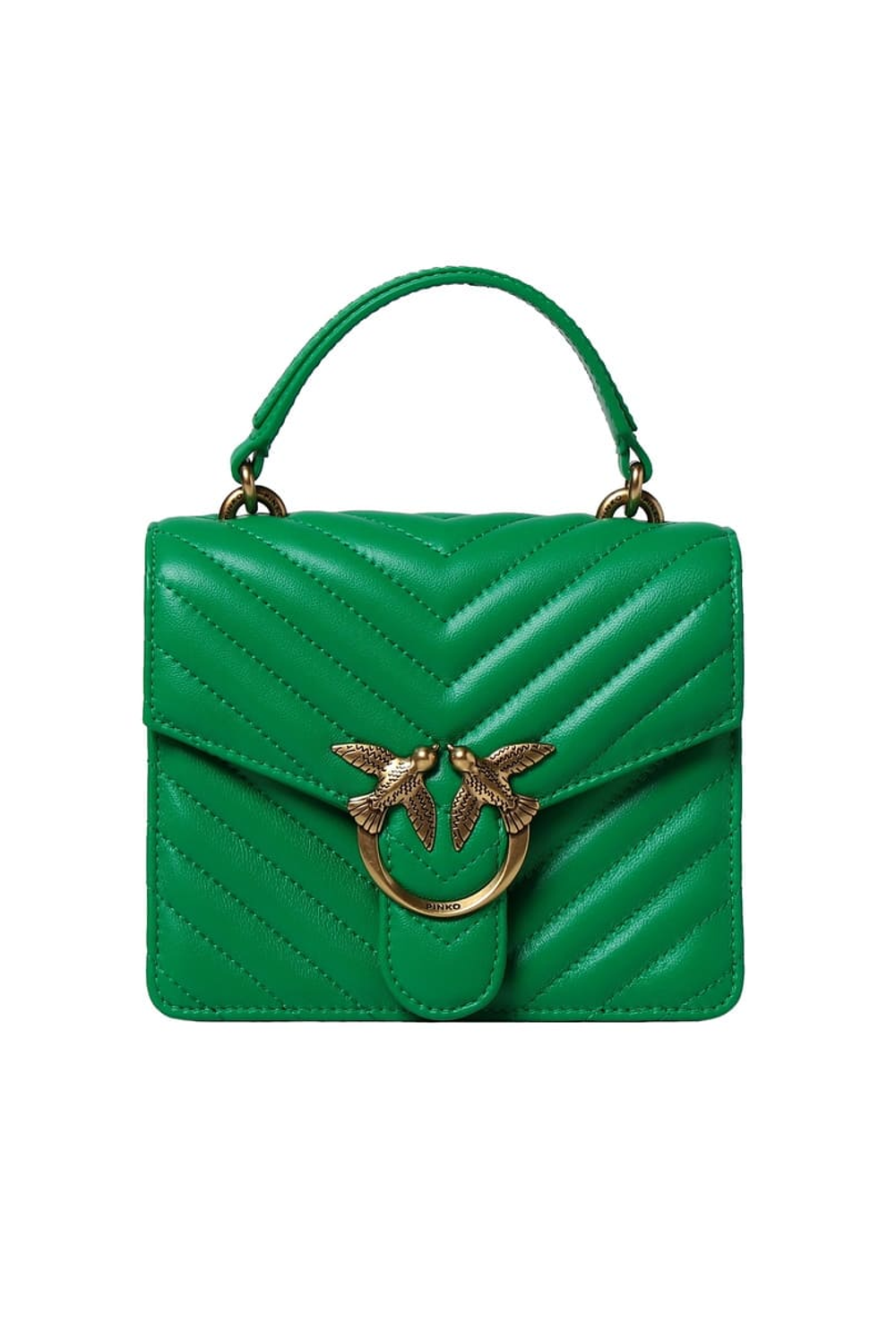 MINI LOVE BAG TOP HANDLE CHEVRON – green