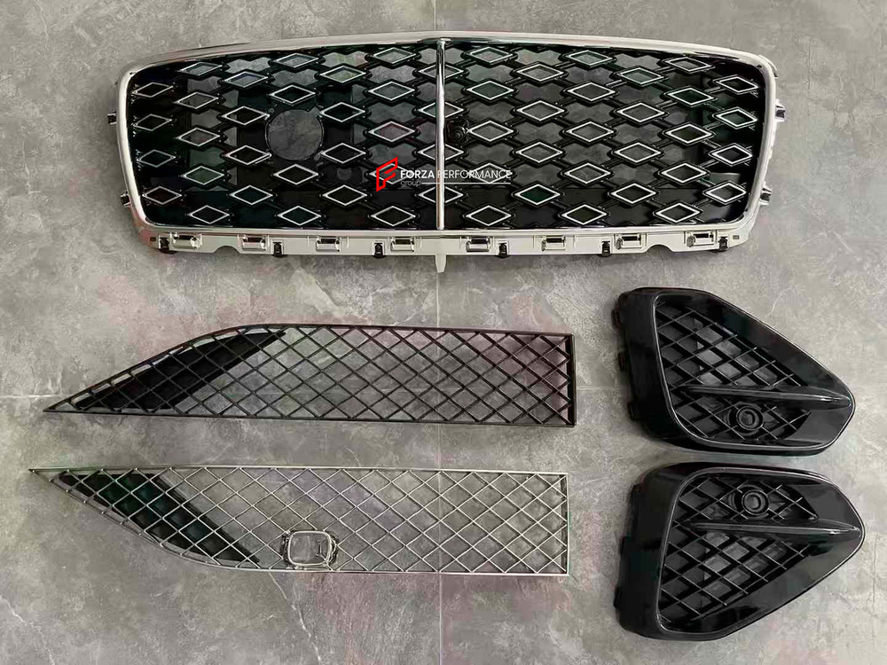 Комплект решетки радиатора для переделки Bentley Continental GT GTC 2024+ в стиле Mulliner Бентли Континенталь