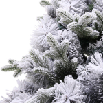 Ёлка «Снежная рапсодия» 180 см, ПВХ+Леска, шишки, белый иней (720 веток)