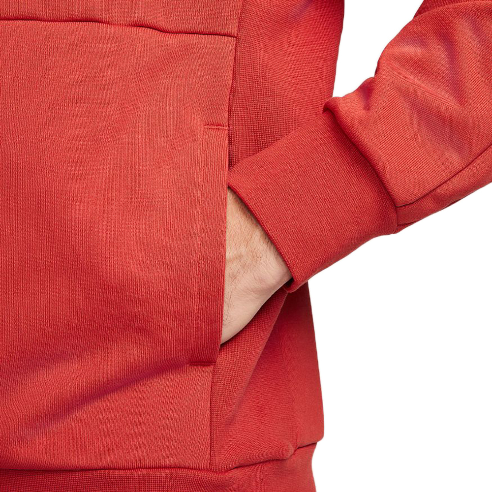 Мужская теннисная кофта Nike Court Fleece Tennis Hoodie M - cinnabar