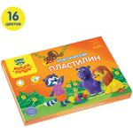 Пластилин 16 цветов Мульти-Пульти Приключения Енота, 320гр, со стеком, картон.упак.