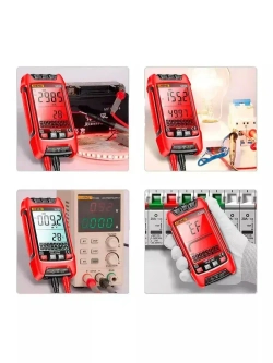 Мультиметр тестер цифровой автоматический с щупами и термопарой умный Aneng SZ02 (щуп и термопара в комплекте)