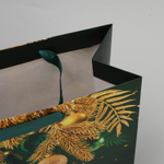 Пакет подарочный новогодний ламинированный квадратный Emerald, 30 х 30 х 12 см