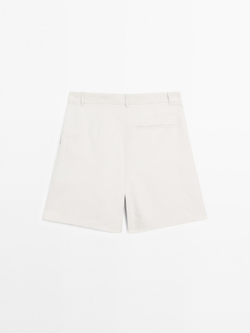 Massimo Dutti Плиссированные шорты, белый