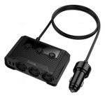 Hoco Z64 Anshun 240W авто зарядное устройство с дисплеем 3-в-1 (2C2A) (black)