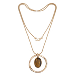 Колье Fiore Luna TIGER EYE LN5129 BR/RG