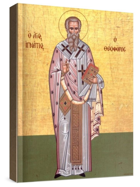 Игнатий Богоносец (рукописная икона)