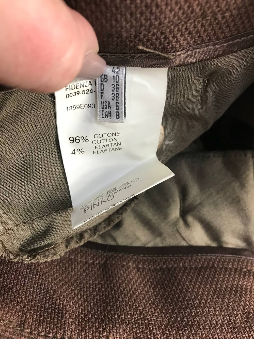 Брюки Pinko для городских будней, маркировка 38, визуально 44 размер