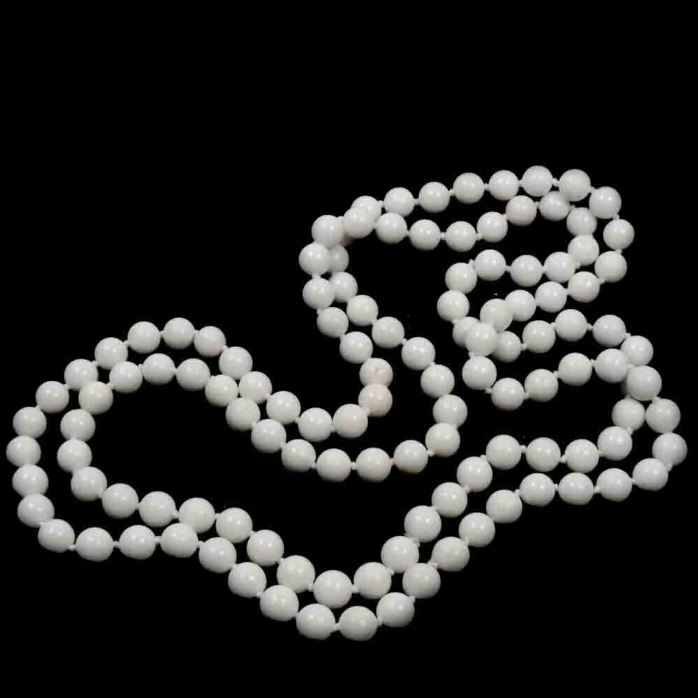 Бусы "Коко 8" кварцит белый