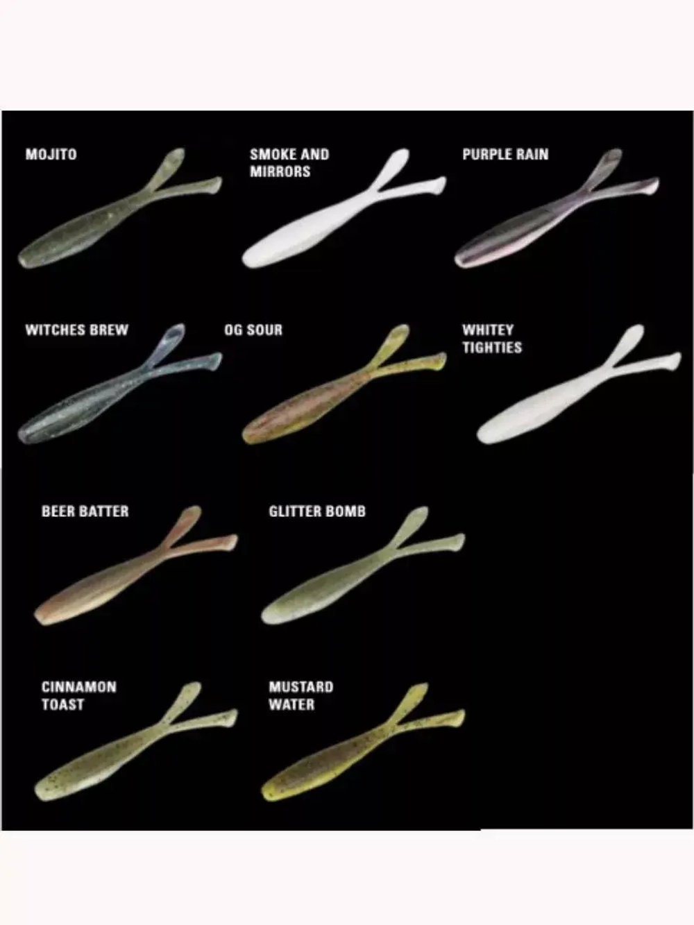 Мягкая приманка The Jerk Minnow 5"/ GB (5шт./уп.)