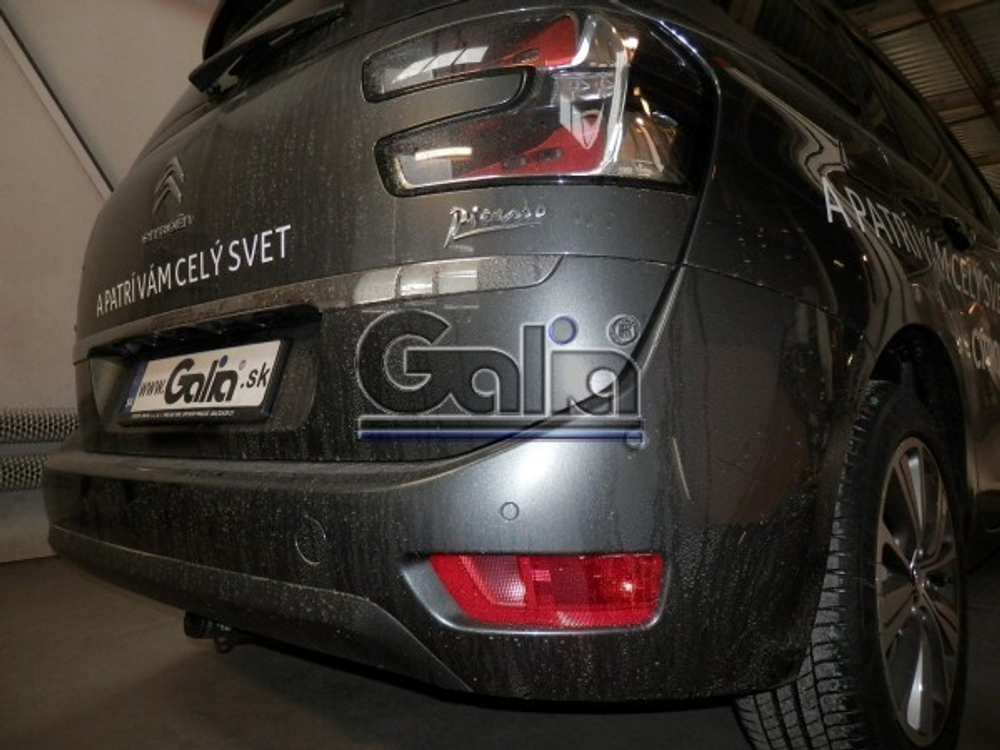 Фаркоп оцинкованный Galia C068A для Citroen C4 Picasso, C4 Grand Picasso 2013-, Peugeot 308 хетчбек, универсал 2013-(паспорт и сертификат в комплекте)(без электрики)