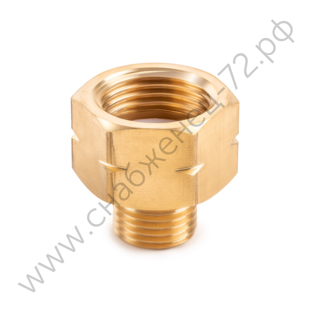 Переходник для больших  газовых баллонов W21,8LH-M16*1.5 папа (в блистере)